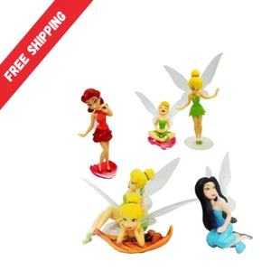 Tinkerbell Tinker Bell Fairy Girls Dolls 6pcs Figures Cake Topper Party Toy Gift - Picture 1 of 8