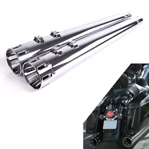 SHARKROAD Slip On Mufflers For Harley Davidson Touring 1995-2016 - Picture 1 of 6