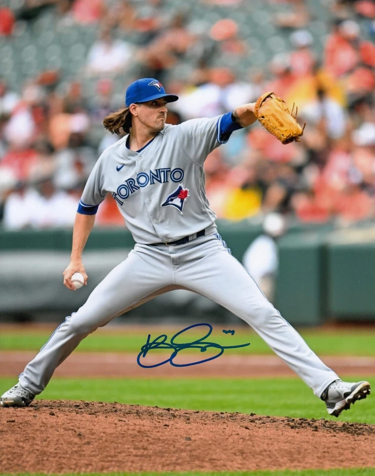 FOTO 8X10 DE BÉISBOL FIRMADA AUTOGRAFIADA POR KEVIN GAUSMAN TORONTO BLUE JAYS MLB ACE Foto 1 de 1