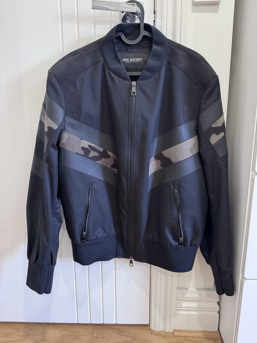 ジャケット・アウター 06ss archive Neil Barrett gimmick MA-1 Neil Barrett Leather Jacket - XL