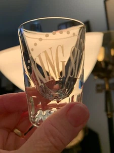 6er Set KING SIZE Schnapsgläser Lot weißer Schriftzug Double Shot Jigger Vintage - Bild 1 von 11