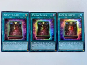 3x Book of Eclipse 1st Edition Super Rare RA02-EN054 Yu-Gi-Oh! - Picture 1 of 2