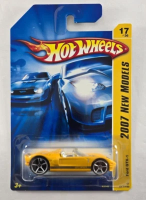 2007 Hot Wheels 1:64 2007 New Models 17/36 Ford GTX1 Yellow - Image 1 of 4