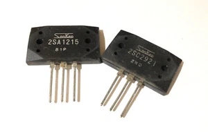 Transistores de audio de alta potencia 2SA1215 + 2SC2921 de SANKEN - Imagen 1 de 1