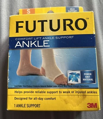 KENDALL FUTURO TOBILLERA ESPIRAL PEQUEÑA 10-12,5 PULGADAS COMODIDAD ELEVACIÓN SOPORTE TOBILLO Foto 1 de 4