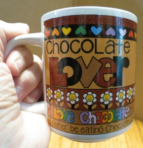 Chocolate Lover Mug Love N Stuff Chris Davenport 1984 Vintage - Picture 1 of 9