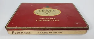 Seltene Craven ""A"" Virginia Zigarettendose. England. Widerstände 45.000-100.000. - Bild 1 von 11