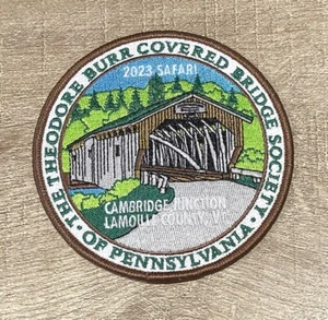 Cambridge Junction Covered Bridge Patch, Safari 2023 NEW Vermont - Picture 1 of 1