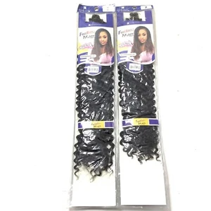(2) Pack Freetress Braid Water Wave Long 22” Color 2 Crochet Synthetic Extension - Picture 1 of 8