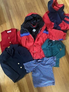 Boy Clothes Lot Size S & 6-7 Rugged Bear Dress Coat Vest Snow Jacket - Picture 1 of 15
