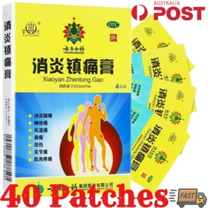 40Pcs Yunnan Herbal Plaster Xiaoyan Zhentong Gao Arthritis Back Joint Pain Patch - Bild 1 von 6