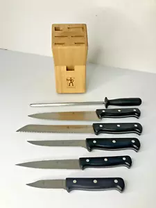 J.A. Henckels Knife Set Fine Edge Pro 6 pc. with Wooden Storage Block - Picture 1 of 14