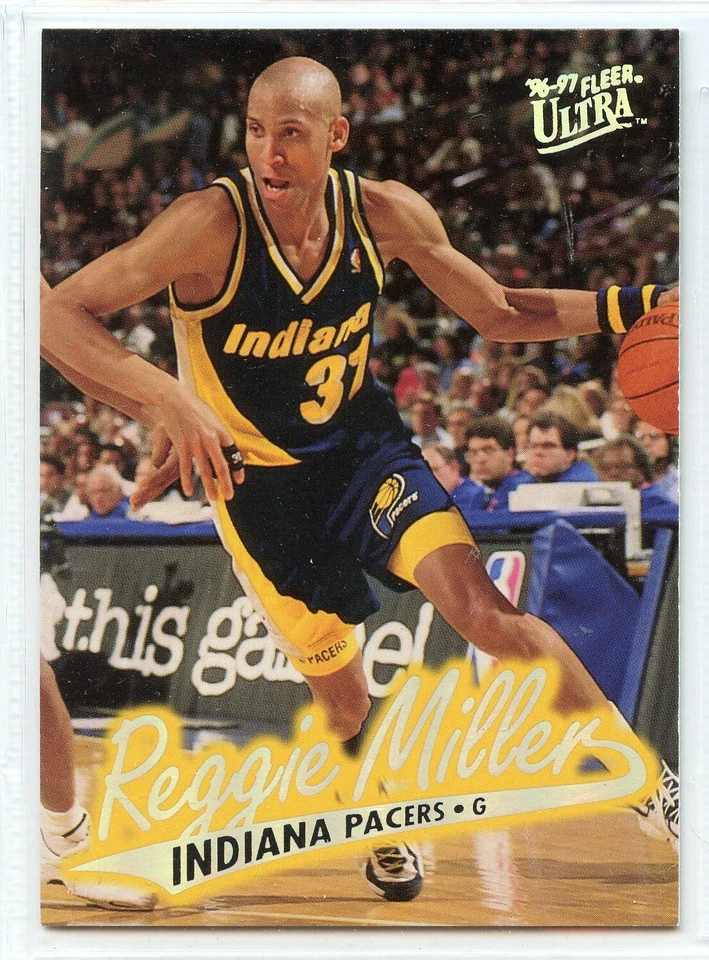 1996-97 Fleer Ultra Basketball - #46 - Reggie Miller - Indiana Pacers - Image 1 of 1