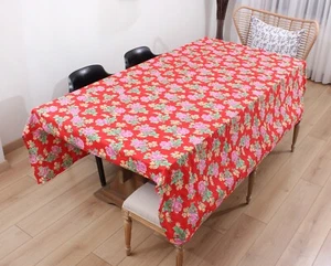 Roller Print On Cotton Fabric Uzbek 6.50' x 7.25' VINTAGE FAST Shipment 14896 - Picture 1 of 9