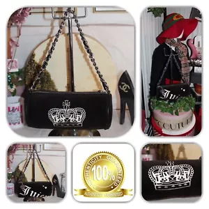 UNIQUE JUICY COUTURE BLACK BARREL HANDBAG! - Picture 1 of 24