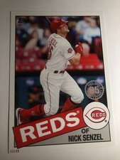 2020 Topps 1985 Parallel Jumbo 5x7 Nick Senzel Reds 36 10/49