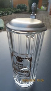 Feldschlößchen Actienbrauerei Braunschweig Glasbierkrug 0,4l   mit Zinndeckel  - Bild 1 von 17