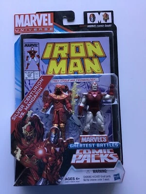 Marvel Universe Комиксы Серебряный Центурион против Мандарина Фигурки Комиксы Упаковка НОВАЯ - Изображение 1 из 3