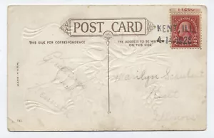 1926 Kent IL straightline handstamp postcard 2ct 4th bureau plate single 6080.46 - Picture 1 of 3