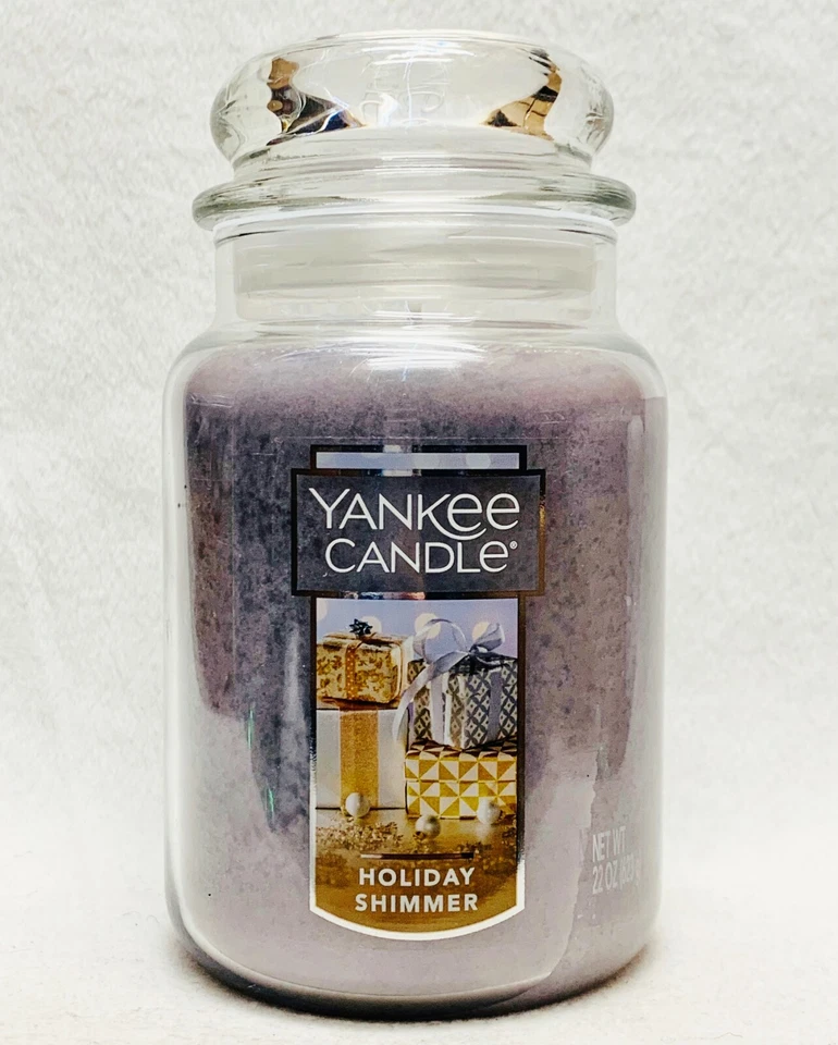 1 Yankee Candle HOLIDAY SHIMMER Large 1-Wick Classic Jar Candle 22 oz - Photo 1/1