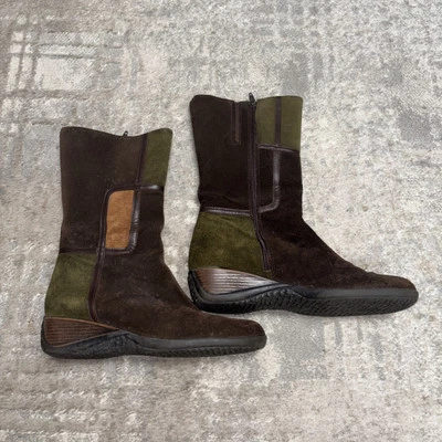 Botas Aquatilia Gamuza Cremallera Cuñas Media Pantorrilla Talla 6.5 Foto 1 de 4