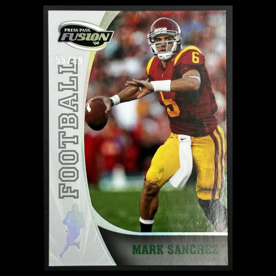 Tarjeta de fútbol americano Mark Sanchez/99 #52 2008 Press Pass Fusion USC Trojans NFL Foto 1 de 3