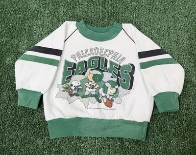 Sudadera vintage 1993 Philadelphia Eagles Snoopy Charlie marrón cuello redondo 18M Foto 1 de 4