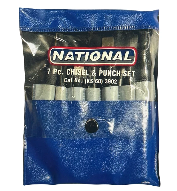 Conjunto de 7 peças perfurador e cinzel National perfurador central unha - Imagem 1 de 1