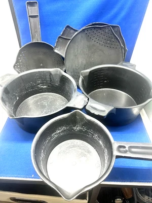 Pampered Chef SET OF 3 Black  1 QT & (2) 2 QT  Micro-Cookers 2776 & 2778 - Image 1 of 4