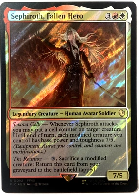 MTG Sephiroth, Fallen Hero (Surge Foil) Commander: Final Fantasy 92 FFVII FF7 NM - Image 1 of 4