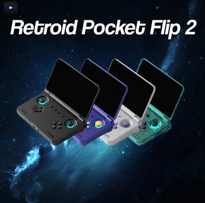 Retroid Pocket Flip 2 Handheld Retrogaming Console - Image 1 of 4