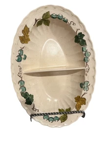 Cuenco para servir dividido Metlox Vintage Vernon Ware Vineyard 11 1/4" - Imagen 1 de 3