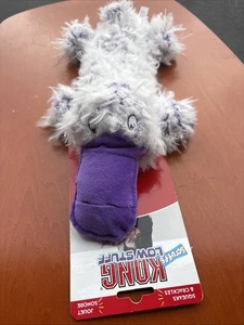 KONG Low Stuff Scruffs Platypus Squeak & Crackles Soft Comfort Toy Free Shipping - Picture 1 of 10