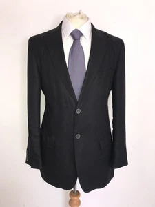 MASSIMO DUTTI - Mens DARK NAVY BLUE ExtraFine LINEN SUIT - 42 Short - W36 L29 - Picture 1 of 12