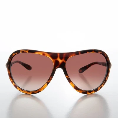 Óculos de sol grande tartaruga lágrima anos 80 moda - Dixon - Imagem 1 de 3