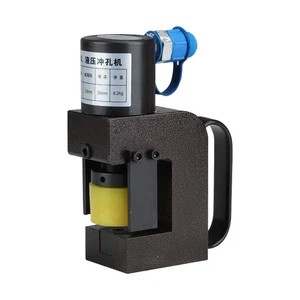 Small Dry-Hanging Hydraulic Punching Machine Angle Iron Plate Punching Tool - Picture 1 of 13