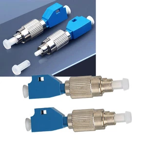 2x Fiber Adapter High Accuracy FC Male To LC Female Hybrid Optical Fiber Con New - Picture 1 of 24
