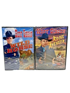 Hoot Gibson DVD Movie Pack Wild Horse and The Riding Avenger Western Double Set - Foto 1 di 4