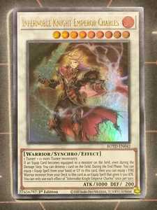 Infernoble Knight Emperor Charles ROTD-EN042 Ultra Rare 1st Ed Yu-Gi-Oh! - Picture 1 of 1