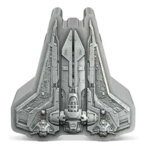 BO-KATAN S GAUNTLET STARFIGHTER Star Wars 1 Oz Silver Coin $2 Niue 2023 - Picture 1 of 7