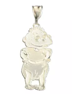 Rugrats 925 Sterling Silver "Tommy Pickles" Pendant 1990s Vintage Collectible - Picture 1 of 4