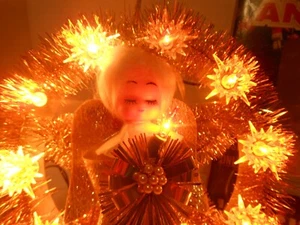Vintage Retro Angel Tree Topper - Picture 1 of 4
