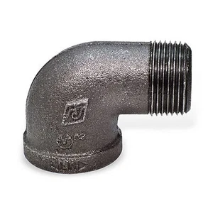 3/4" SCHWARZ FORMBARES EISEN 90 STRASSENELLENBOGEN DEG 90° Montagerohr npt  - Bild 1 von 1