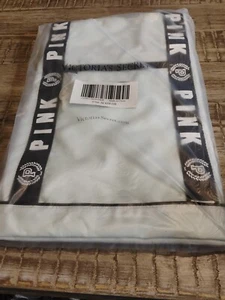 Victoria's Secret Light blue tote bag Brand New Old Stock Large Zippered PINK - Picture 1 of 9