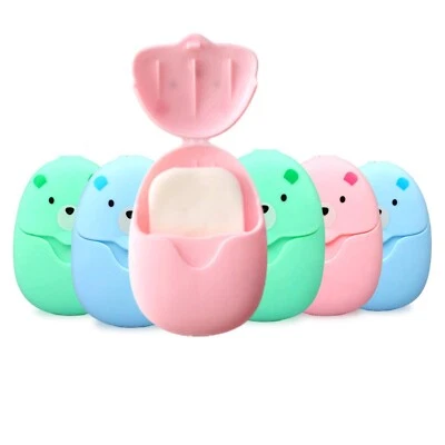 Mini Portable Paper Soap - 300 Sheets 6 Box Scented Travel Hand Wash+ - Image 1 of 4