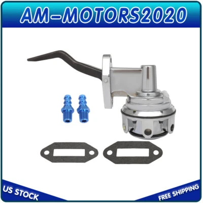 Bomba de combustible cromada de alto volumen para Ford 351C Cleveland 351M 400M 8 PSI 80 GPH Foto 1 de 4