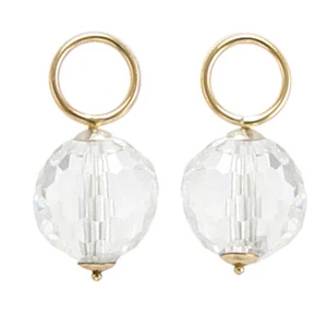 14k Solid Gold Earring Charms - Picture 1 of 3