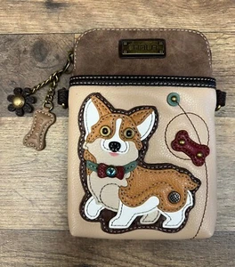 Chala Corgi Faux Leather Crossbody Purse 7" x 5" - Picture 1 of 6