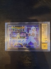 2023 Leaf Metal Purple Crystal Riley Leonard Autograph RC Rookie DUKE BGS 9.5