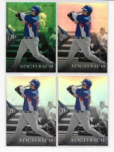 Dan Vogelbach 2014 Bowman Platinum Chrome RC Green Refractors #/399 LOT Brewers - Bild 1 von 2